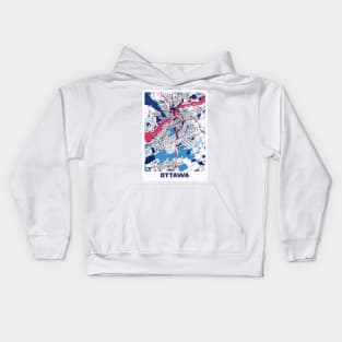 Ottawa - Ontario MilkTea City Map Kids Hoodie